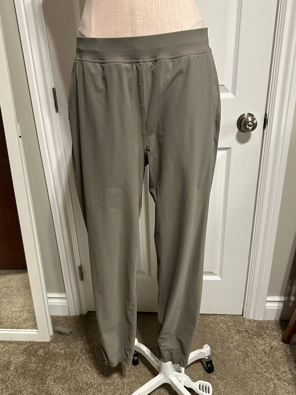 Lululemon Relaxed Fit Olive Gray Pants - size 10